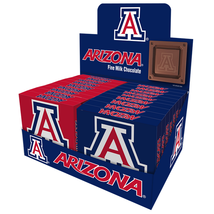 Arizona Wildcats Embossed Chocolate Bar (18ct Counter Display)