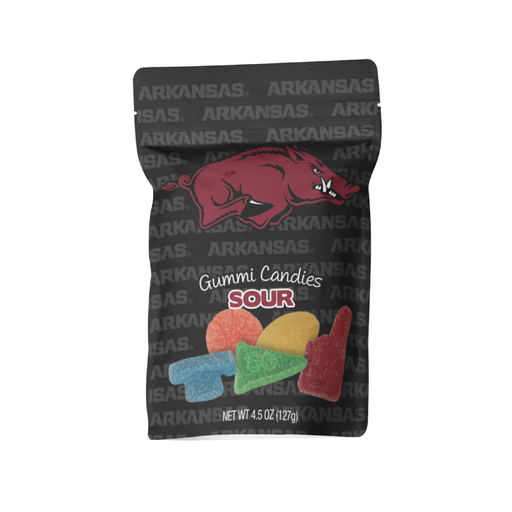 Arkansas Razorbacks Sour Gummies (12 Count Case)