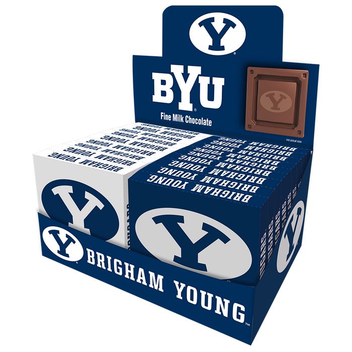 BYU Cougars Embossed Chocolate Bar (18ct Counter Display)
