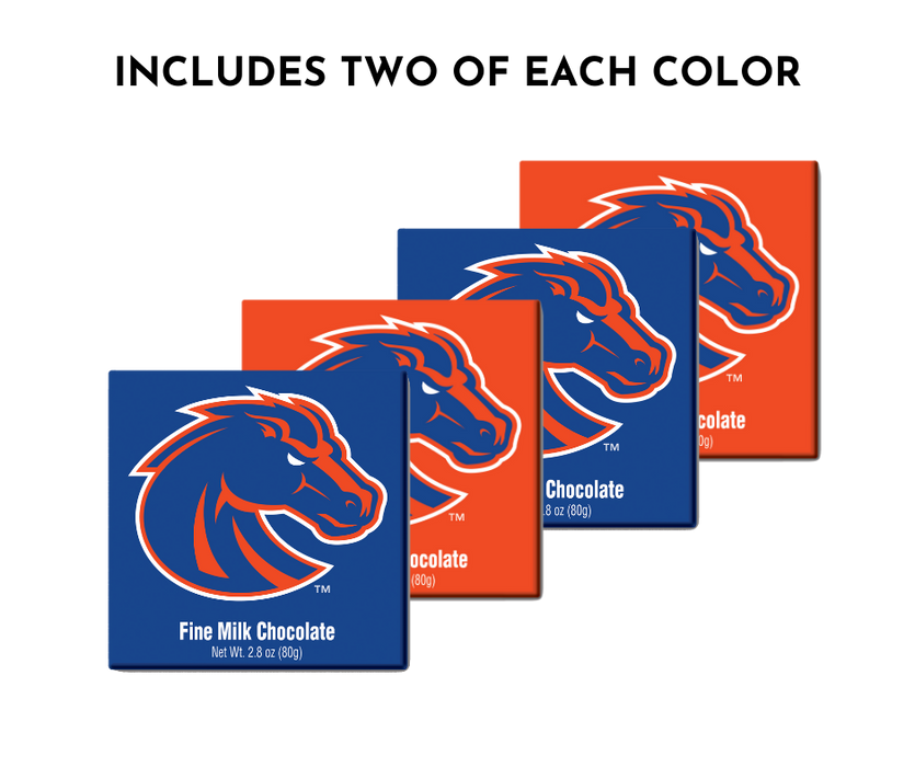 Boise State Broncos Embossed Chocolate Bars (4 Piece)