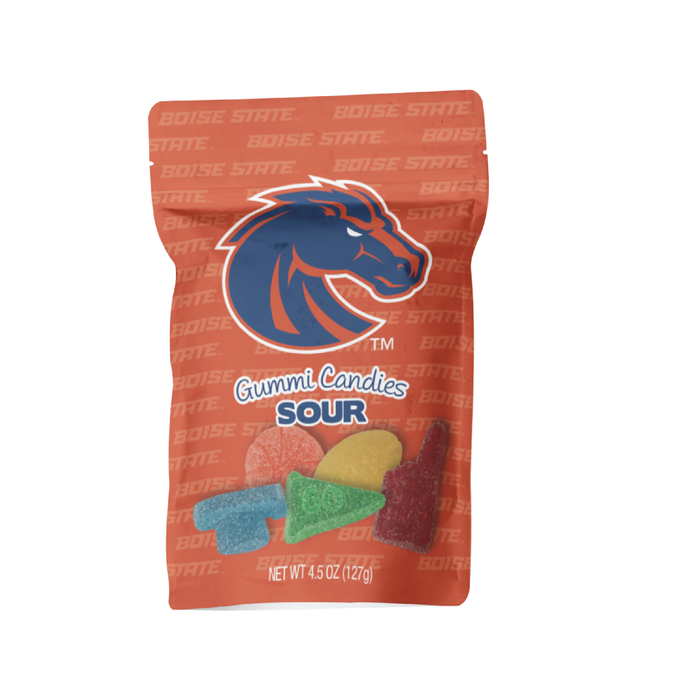 Boise State Broncos Candy Gummies Mix - Sweet and Sour (8 bags)