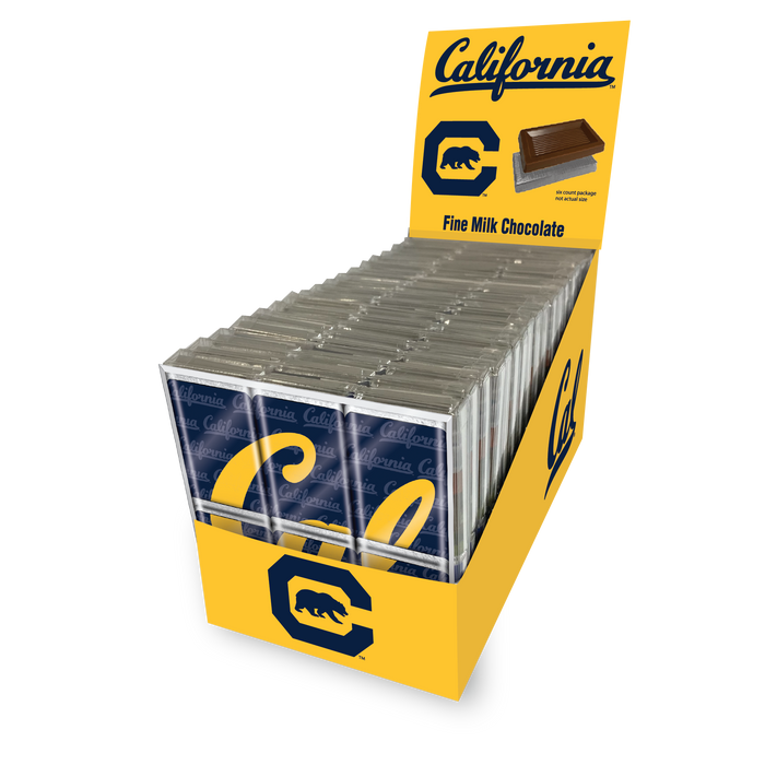 California Golden Bears Chocolate Puzzle (18ct Counter Display)