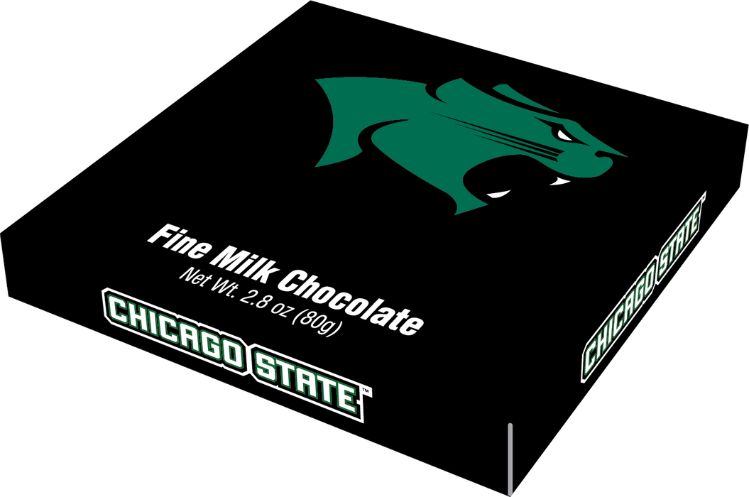 Chicago State Cougars Embossed Chocolate Bar (18ct Counter Display)