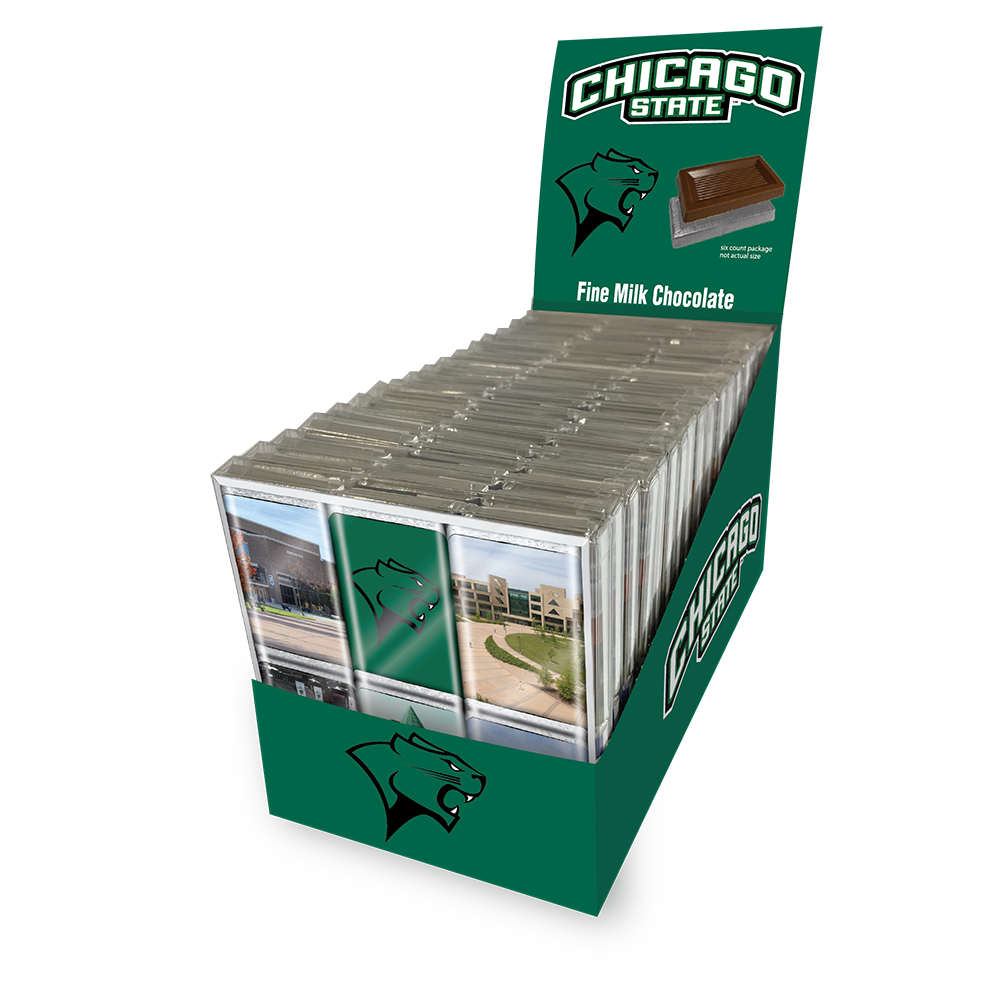 Chicago State Cougars Chocolate Iconics (18ct Counter Display)