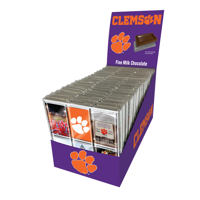Clemson Tigers Chocolate Iconics (18ct Counter Display)