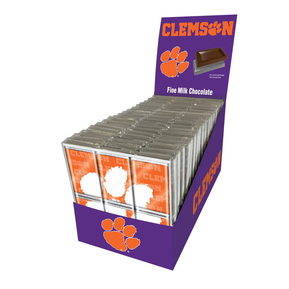 Clemson Tigers Chocolate Puzzle (18ct Counter Display)