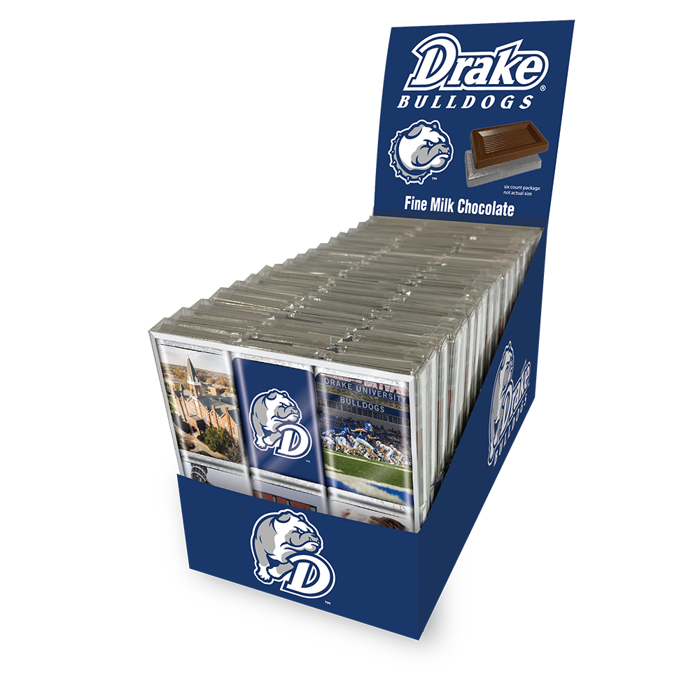 Drake Bulldogs Chocolate Iconics (18ct Counter Display)
