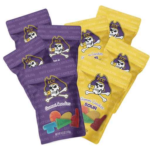 East Carolina Pirates Candy Gummies Mix - Sweet and Sour (8 bags)