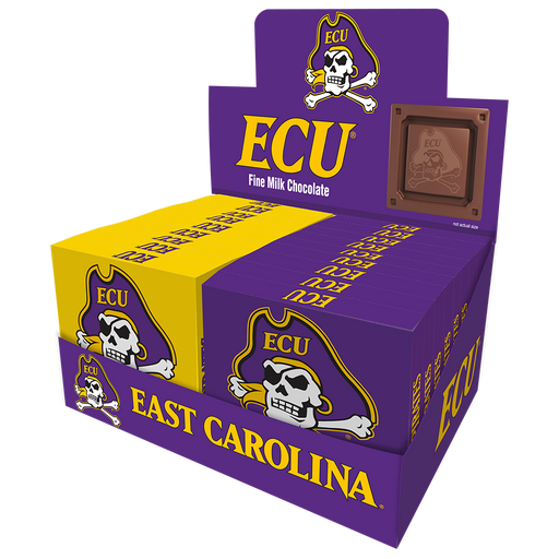 East Carolina Pirates Embossed Chocolate Bar (18ct Counter Display)
