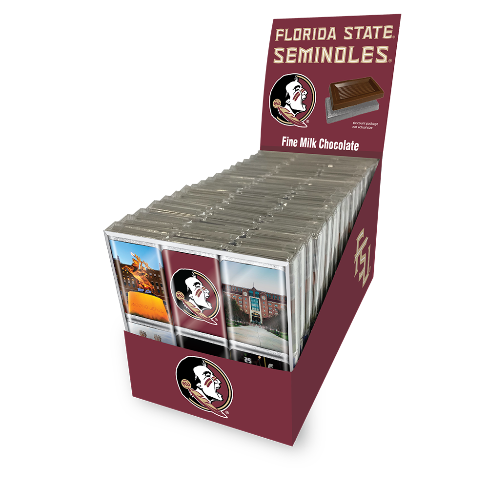 Florida State Seminoles Chocolate Iconics (18ct Counter Display)