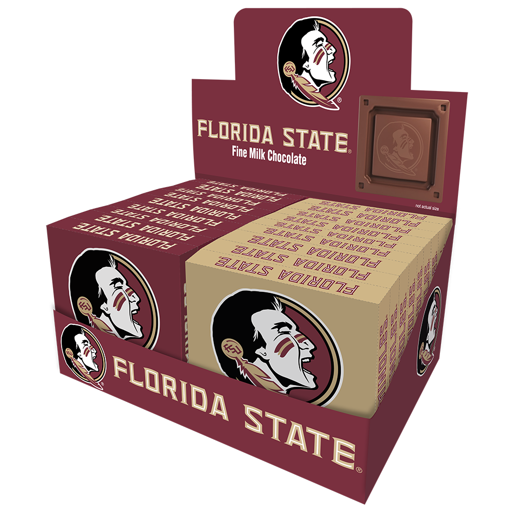 Florida State Seminoles Embossed Chocolate Bar (18ct counter display)