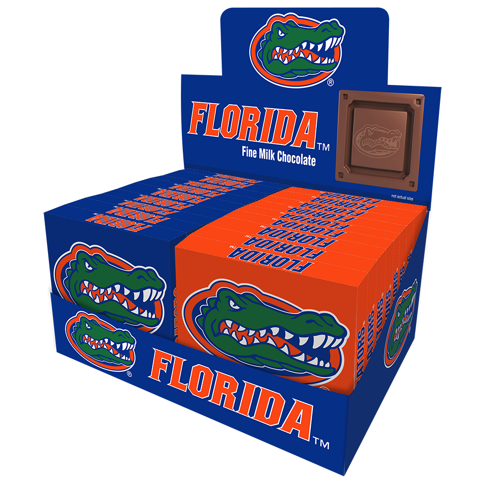 Florida Gators Embossed Chocolate Bar (18ct Counter Display)