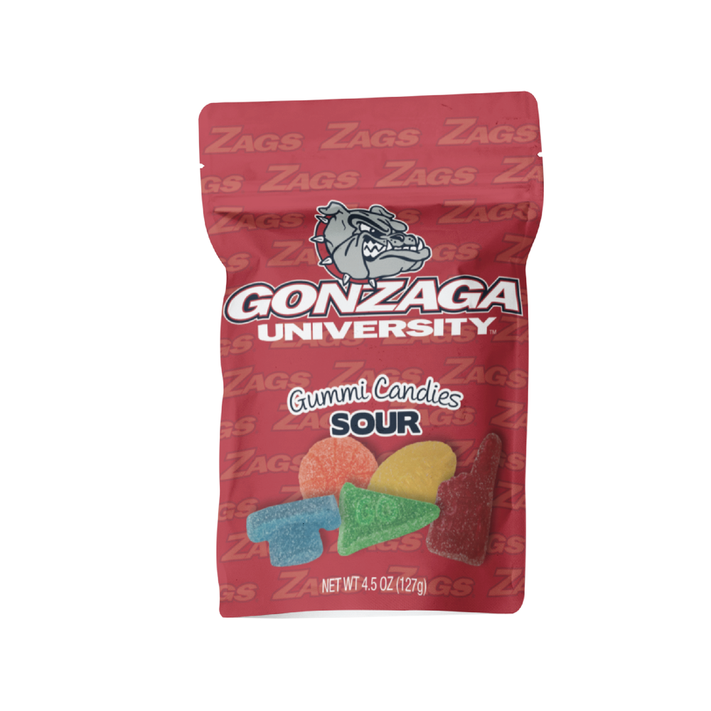 Gonzaga Bulldogs Sour Gummies (12 Count Case)
