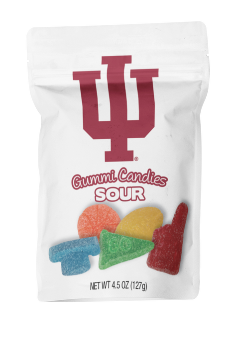 Indiana Hoosiers Sour Gummies (12 Count Case)