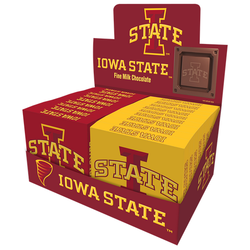 Iowa State Cyclones Embossed Chocolate Bar (18ct counter display)