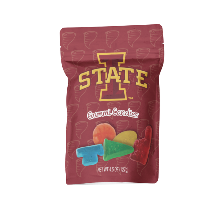 Iowa State  Cyclones Candy Gummies Mix - Sweet and Sour (8 bags)