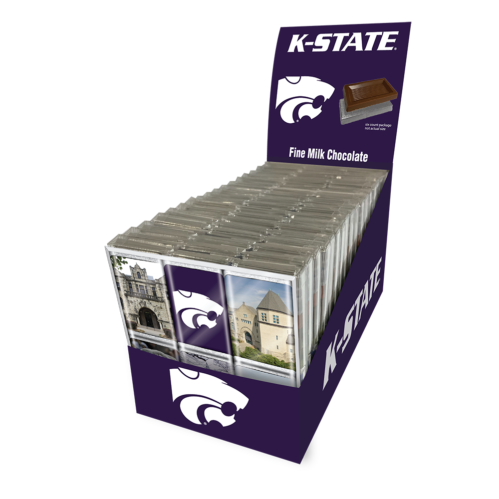 Kansas State Wildcats Chocolate Iconics (18ct Counter Display)