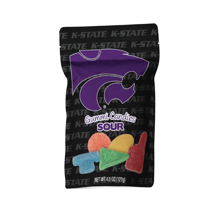 Kansas State Wildcats Candy Gummies Mix - Sweet and Sour (8 bags)
