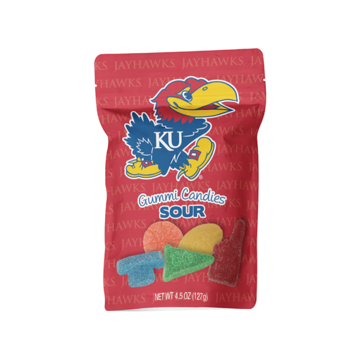 Kansas Jayhawks Sour Gummies (12 Count Case)