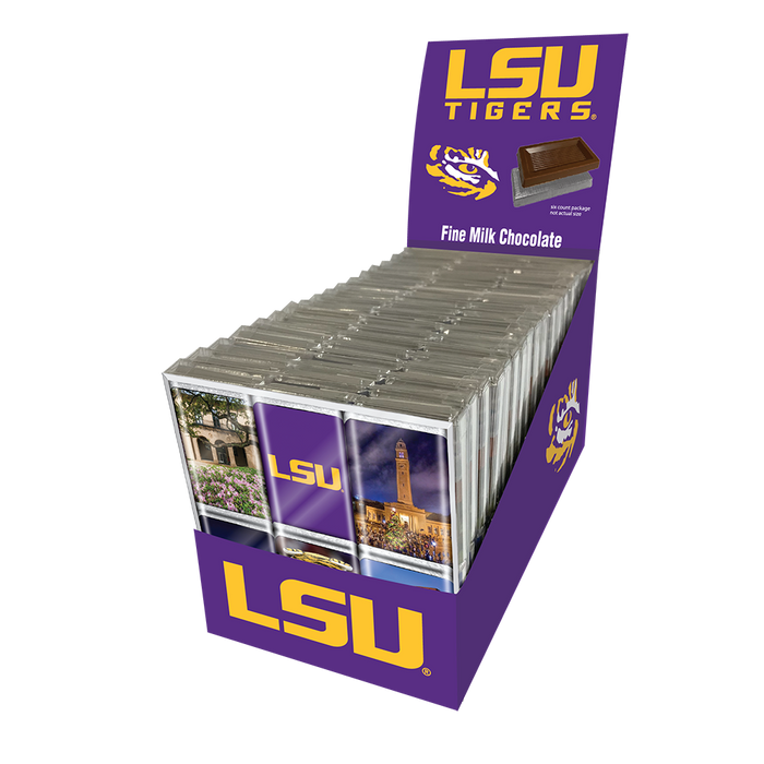 LSU Tigers Chocolate Iconics (18ct Counter Display)