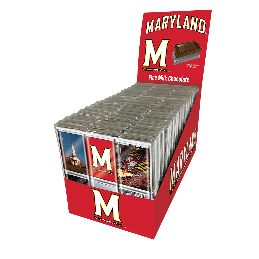 Maryland Terrapins Chocolate Iconics (18ct Counter Display)