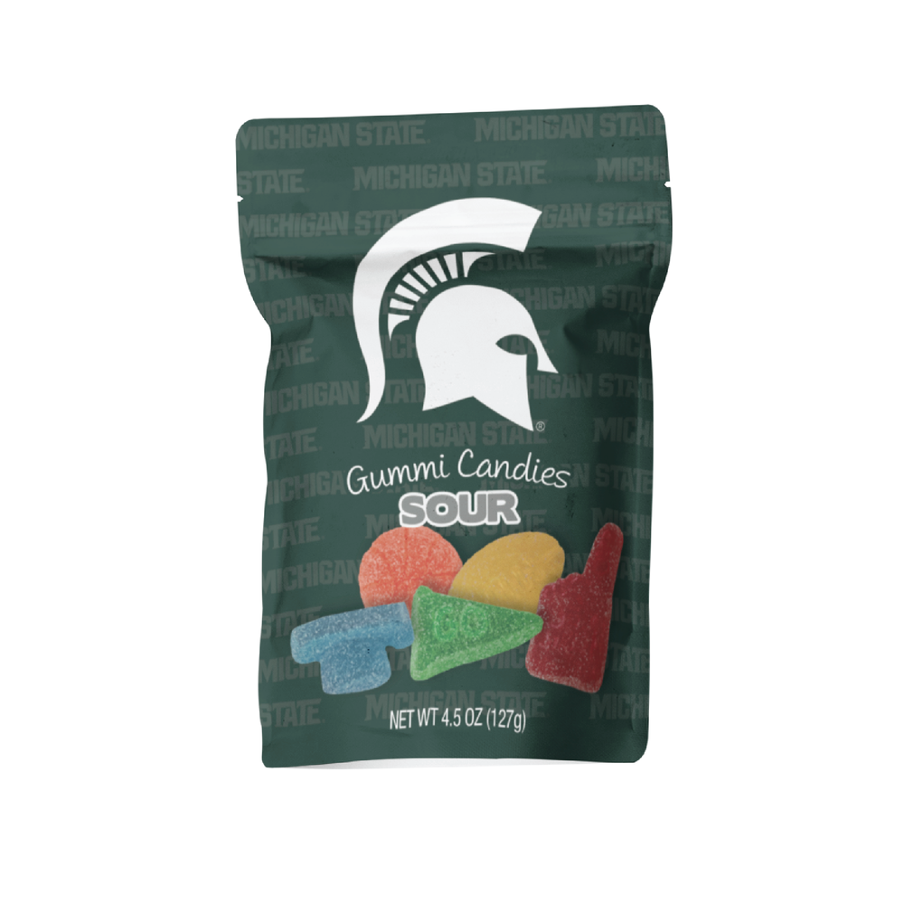 Michigan State Spartans Sour Gummies (12 Count Case)