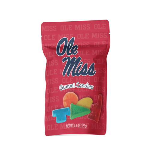 Ole Miss Rebels Candy Gummies Mix - Sweet and Sour (8 bags)