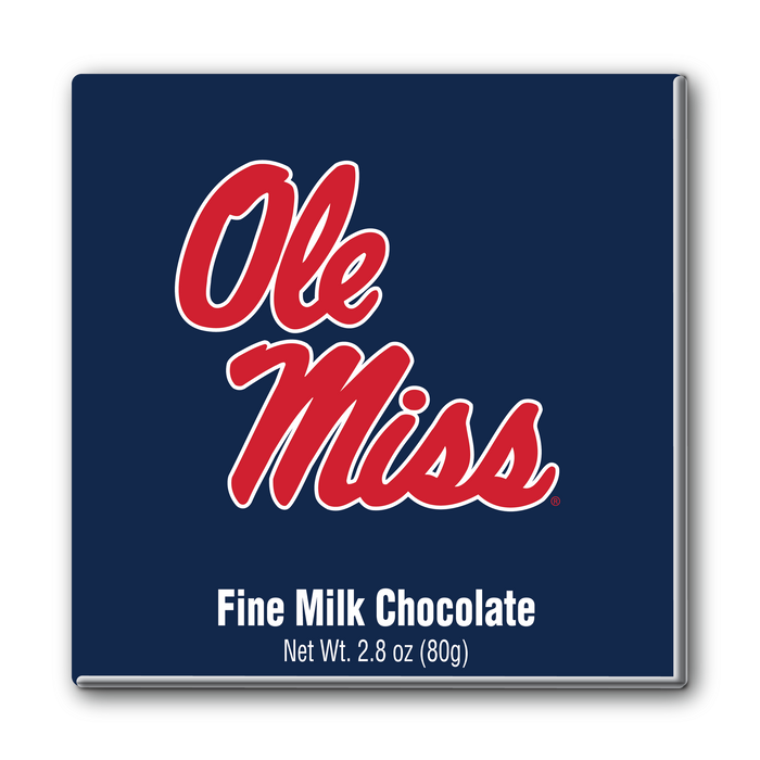 Ole Miss Rebels Embossed Chocolate Bar (18ct Counter Display)