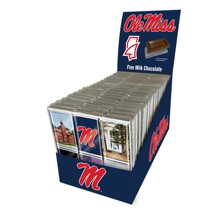 Ole Miss Rebels Chocolate Iconics (18ct Counter Display)