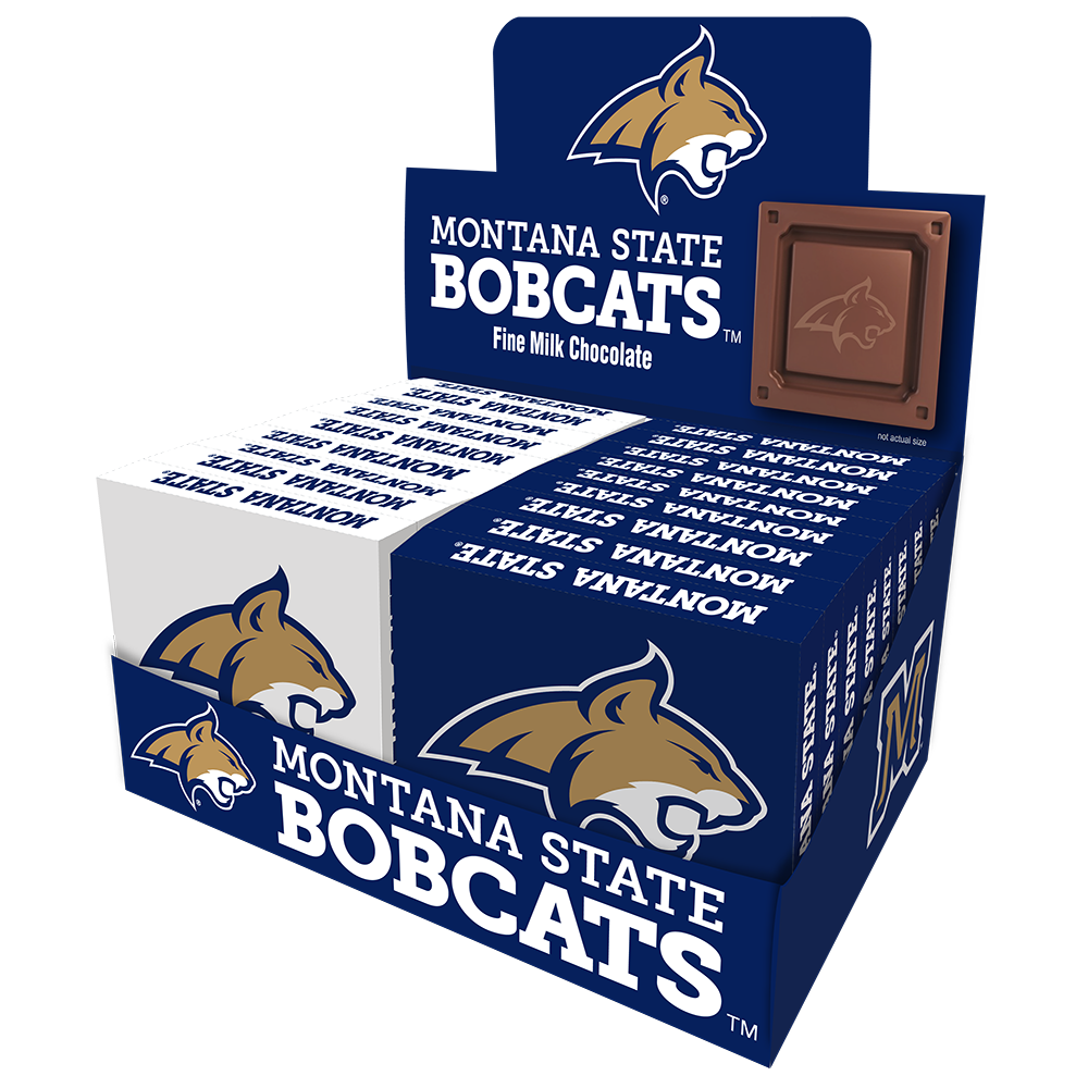 Montana State Bobcats Embossed Chocolate Bar (18ct Counter Display)