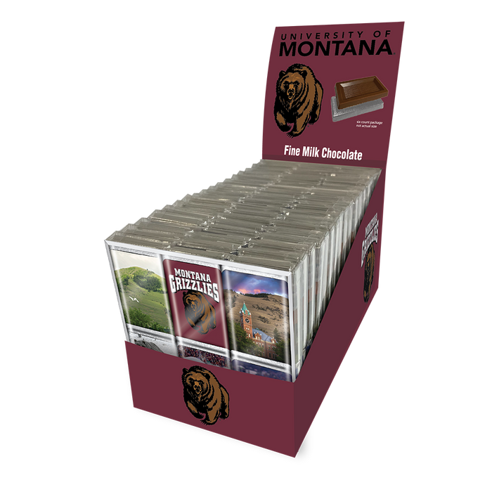 Montana Grizzlies Chocolate Iconics (18ct Counter Display)