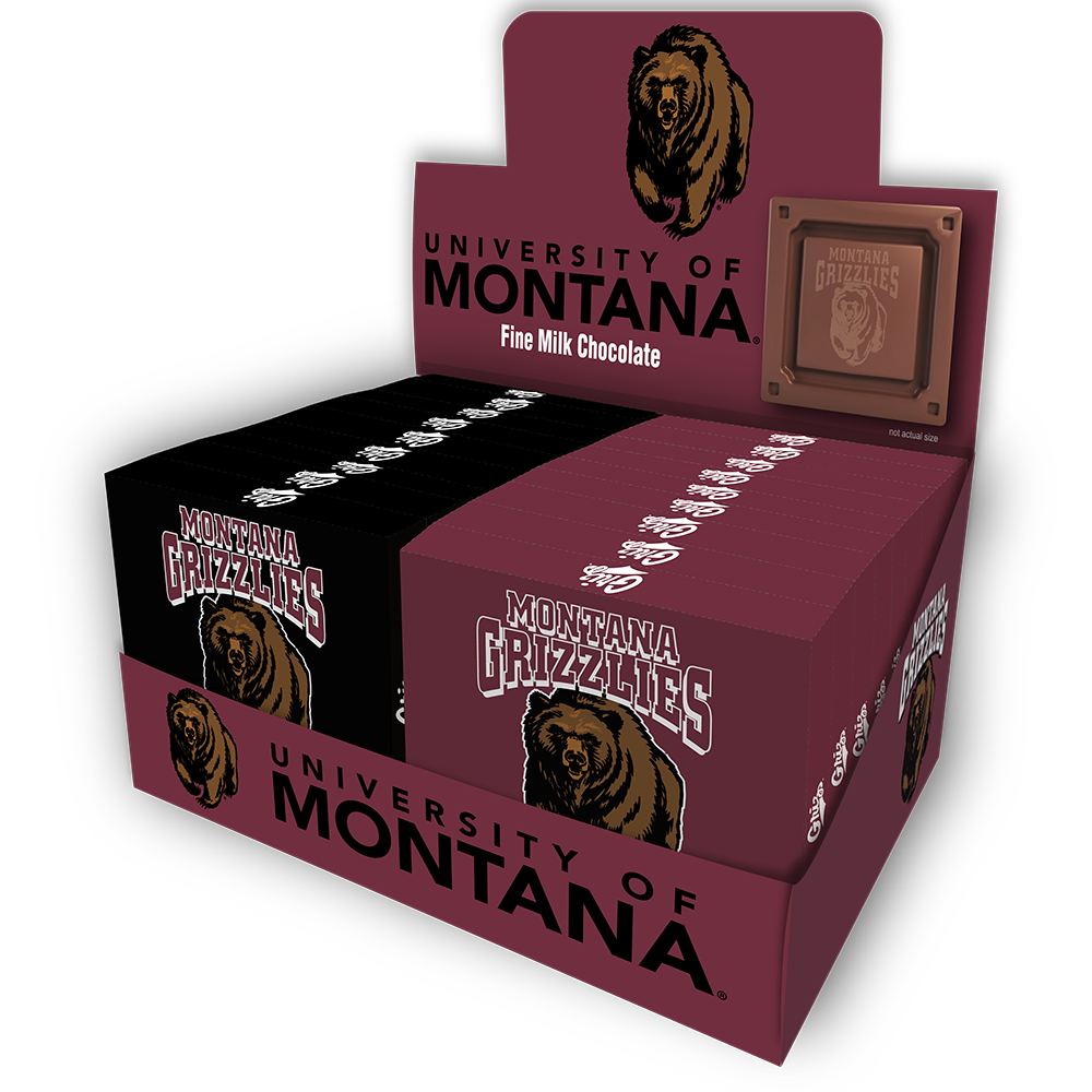 Montana Grizzlies Embossed Chocolate Bar (18ct Counter Display)