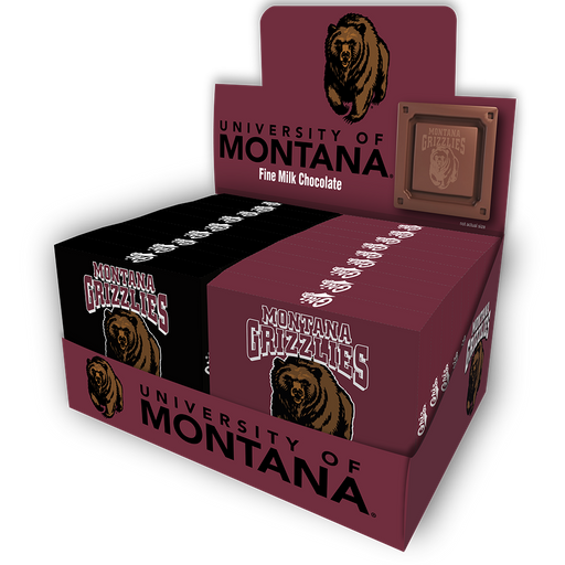 Montana Grizzlies Embossed Chocolate Bar (18ct Counter Display)