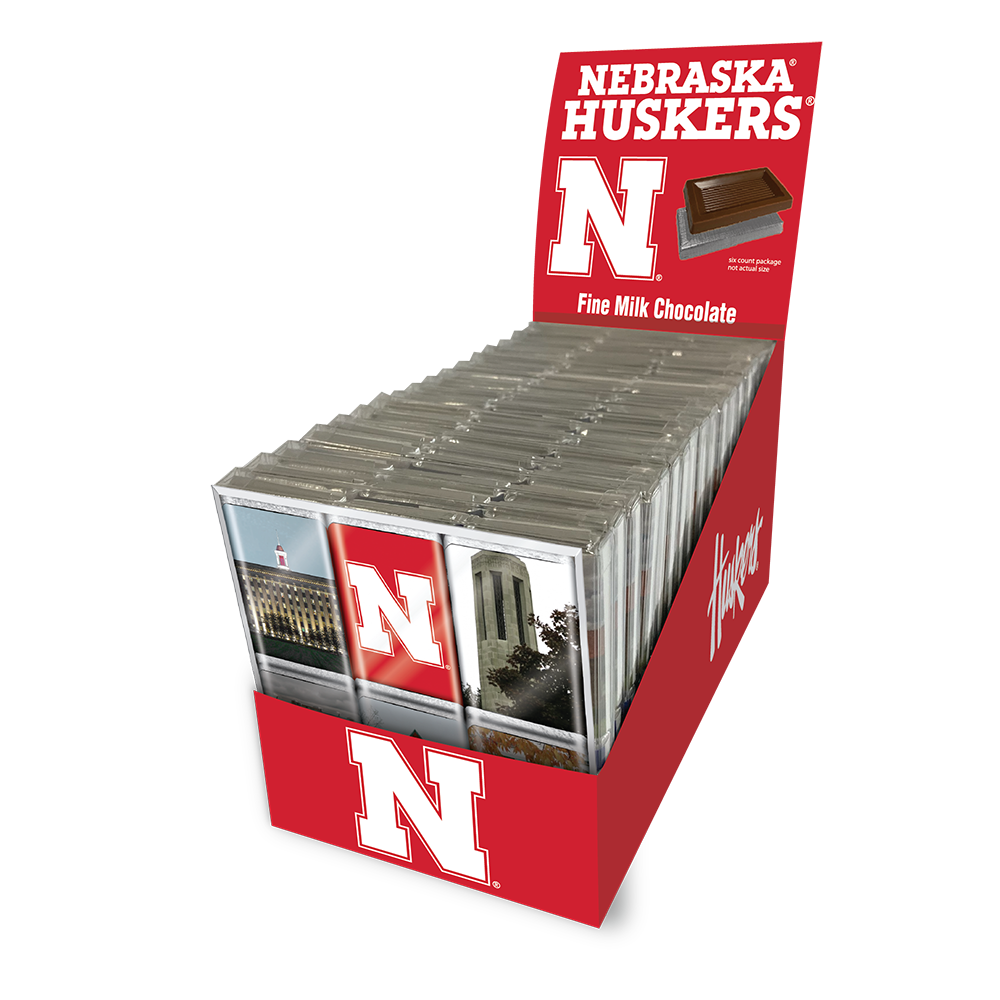 Nebraska Huskers Chocolate Iconics (18ct Counter Display)