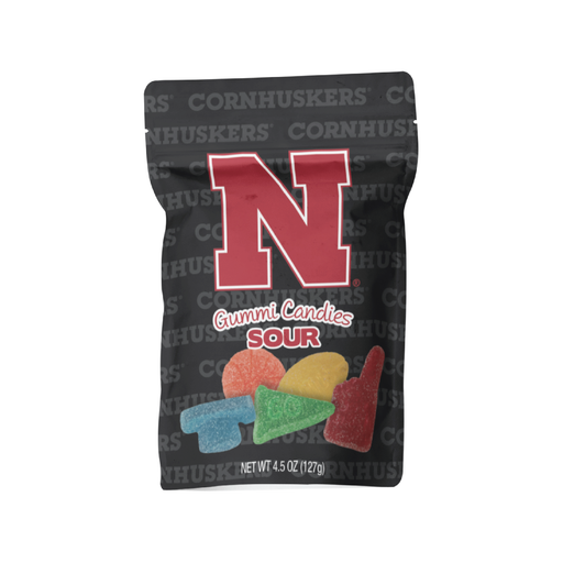 Nebraska Huskers Sour Gummies (12 Count Case)