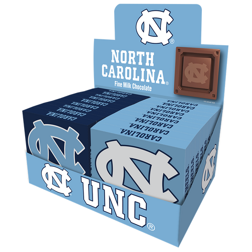 North Carolina Tar Heels Embossed Chocolate Bar (18ct Counter Display)