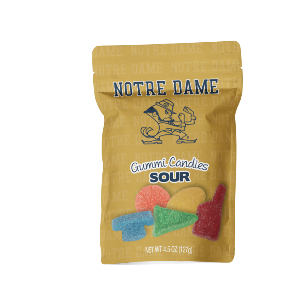 Notre Dame Fighting Irish Sour Gummies (12 Count Case)