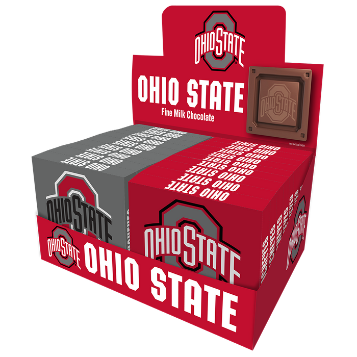 Ohio State Buckeyes Embossed Chocolate Bar (18ct Counter Display)