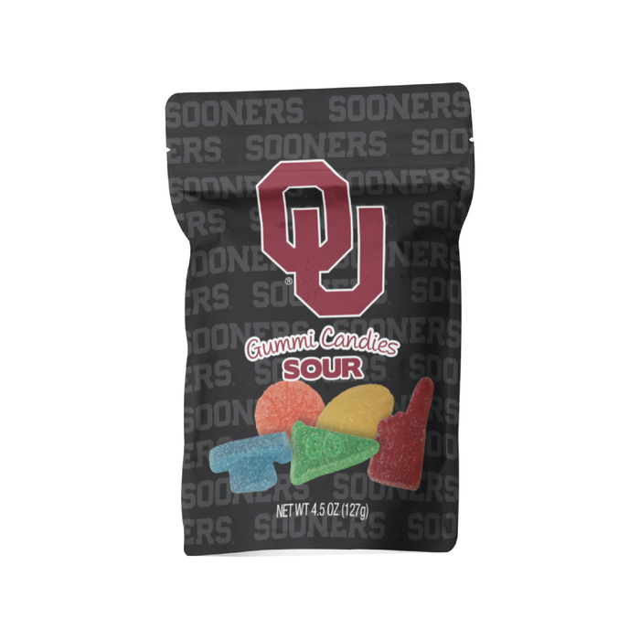 Oklahoma  Sooners Candy Gummies Mix - Sweet and Sour (8 bags)