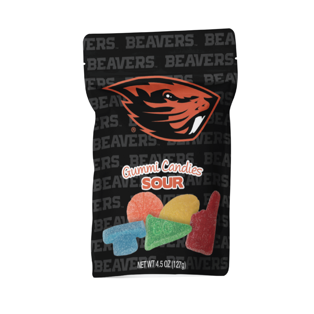Oregon State Beavers Sour Gummies (12 Count Case)
