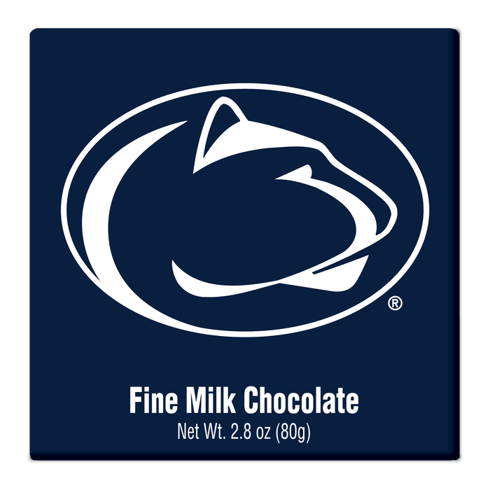 Penn State Nittany Lions embossed chocolate bar packaging