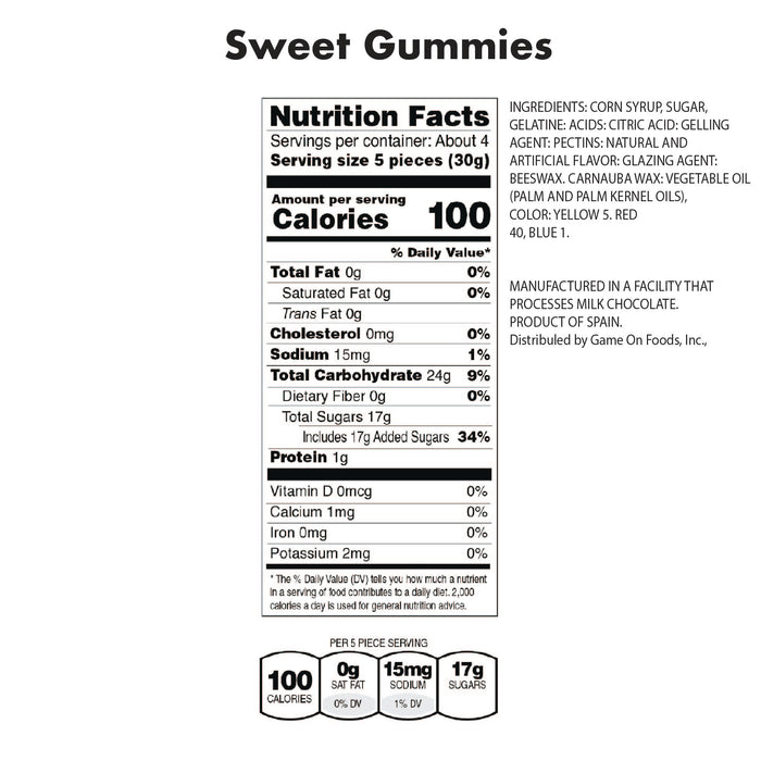 Iowa Hawkeyes Candy Gummies Mix - Sweet and Sour (8 bags)