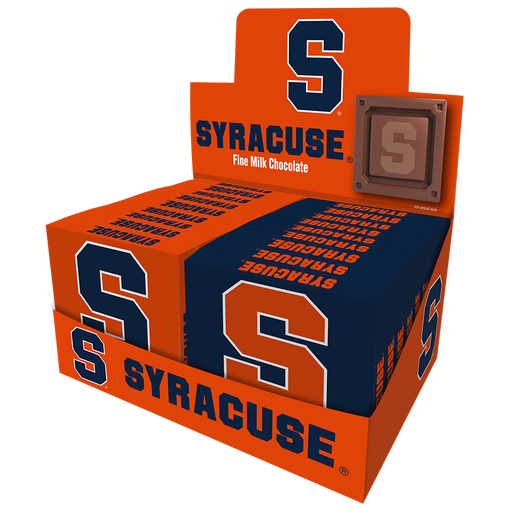 Syracuse Orange Embossed Chocolate Bar (18ct Counter Display)