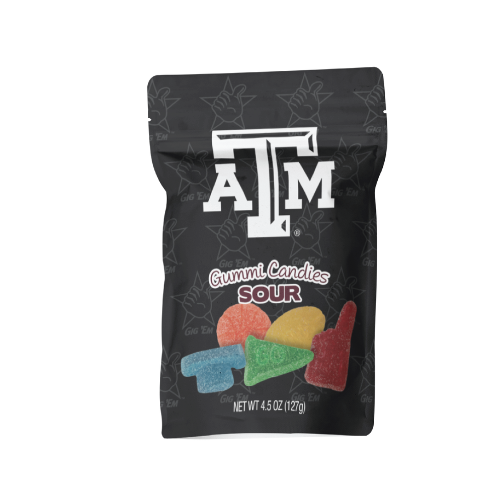 Texas A&M Aggies Sour Gummies (12 Count Case)