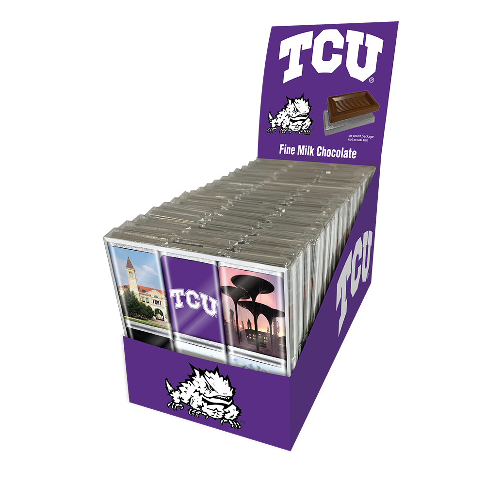 TCU Horned Frogs Chocolate Iconics (18ct Counter Display)