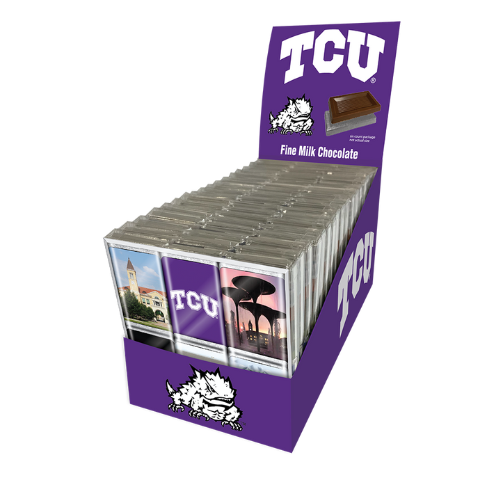 TCU Horned Frogs Chocolate Iconics (18ct Counter Display)