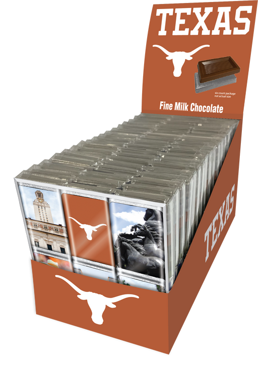 Texas Longhorns Chocolate Iconics (18ct Counter Display)