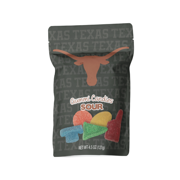 Texas Longhorns Sour Gummies (12 Count Case)