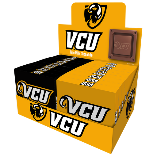 VCU Rams Embossed Chocolate Bar (18ct Counter Display)