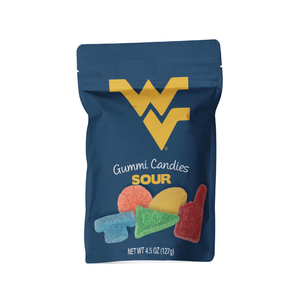West Virginia Mountaineers Sour Gummies (12ct Count Case)